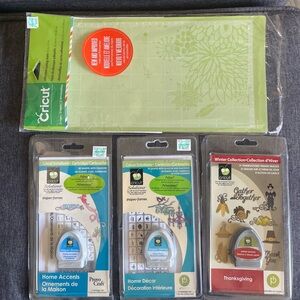 Cricut Cartridges & 1 Cricut Mat (Previously Owned)